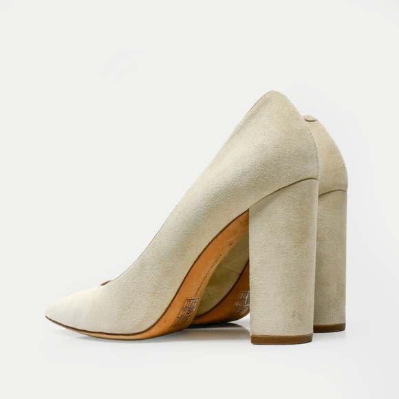 POUR LA VICTOIRE Celina Kid Suede Pump in Blush 682 Size 6.5M - Picture 4 of 11